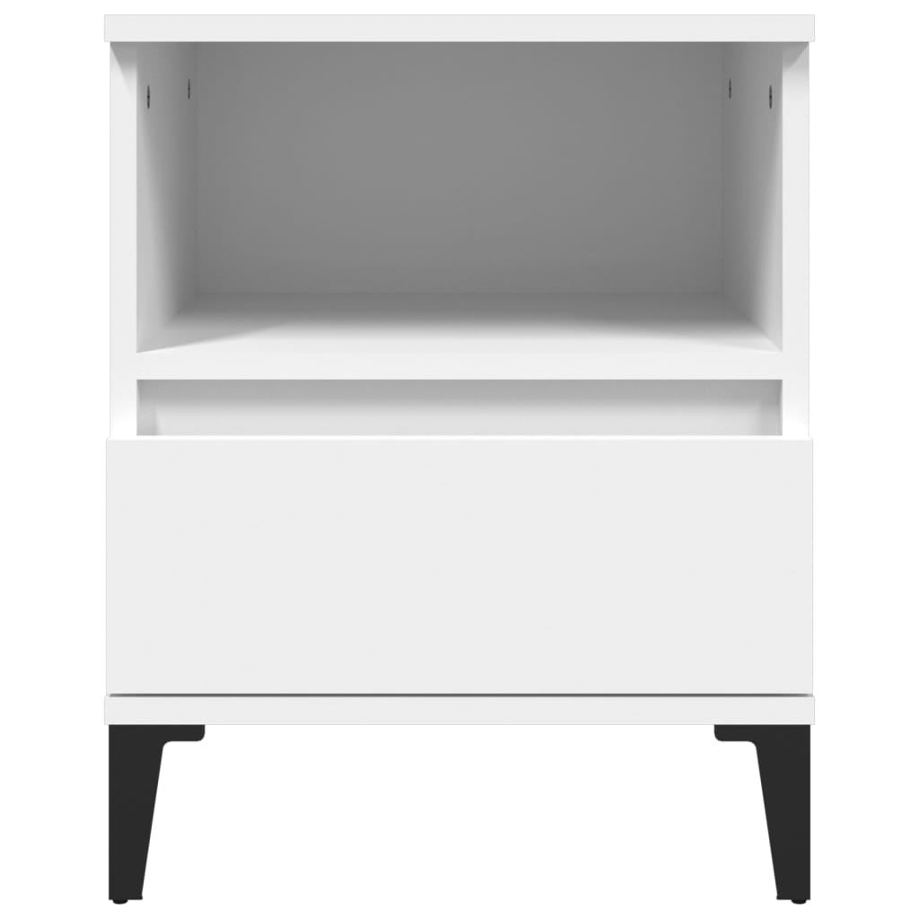 Tables de chevet 2 pcs Blanc 40x35x50 cm - XIOS