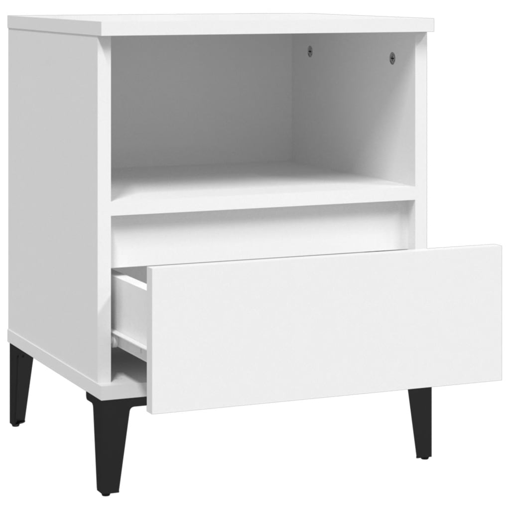 Tables de chevet 2 pcs Blanc 40x35x50 cm - XIOS