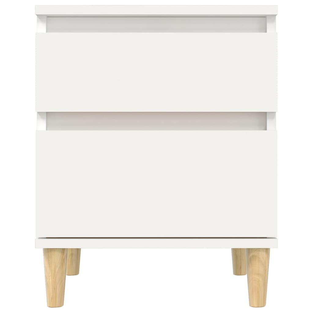 Tables de chevet 2 pcs Blanc 40x35x50 cm