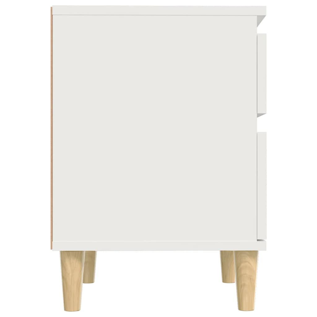 Tables de chevet 2 pcs Blanc 40x35x50 cm