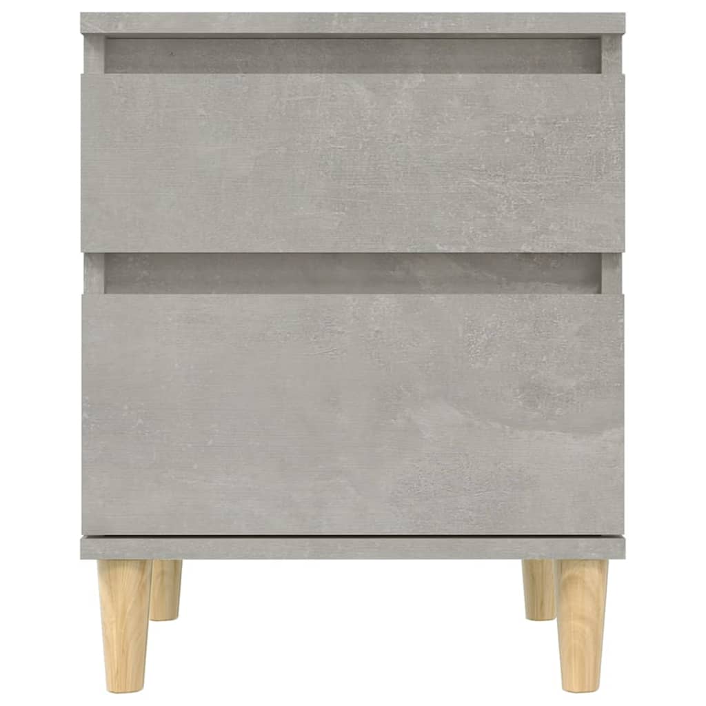 Table de chevet Gris béton 40x35x50 cm