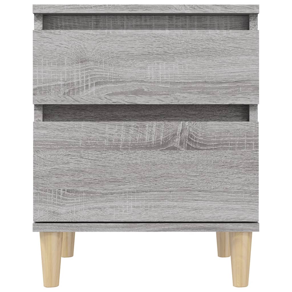 Tables de chevet 2 pcs Sonoma gris 40x35x50 cm