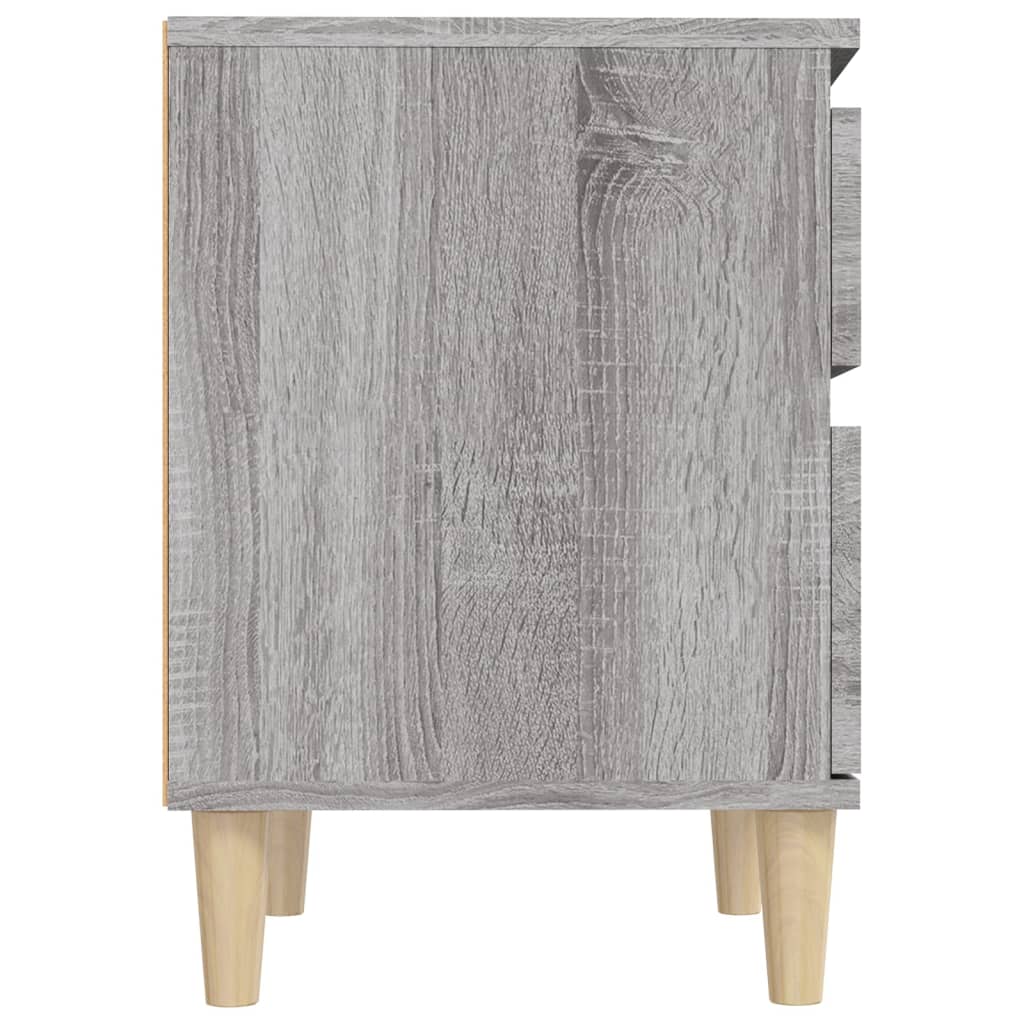 Tables de chevet 2 pcs Sonoma gris 40x35x50 cm