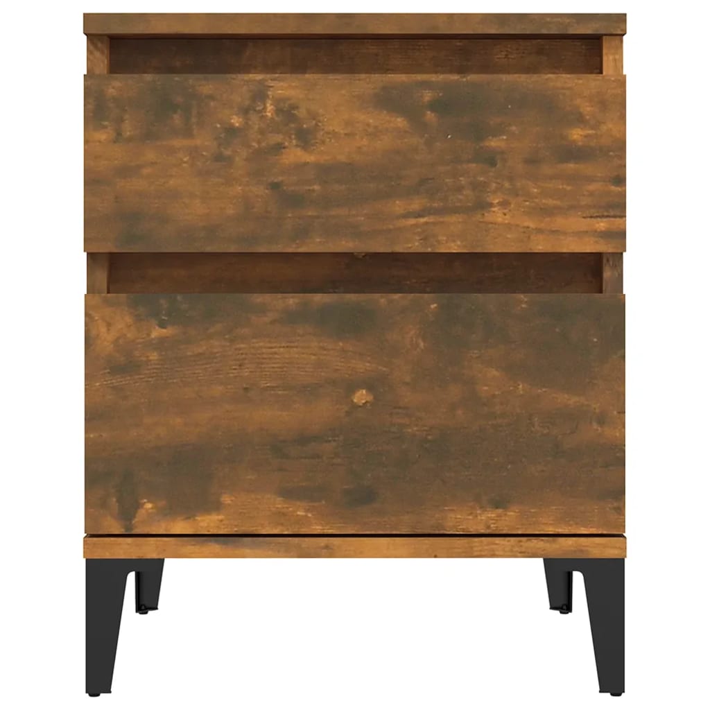 Table de chevet Chêne fumé 40x35x50 cm