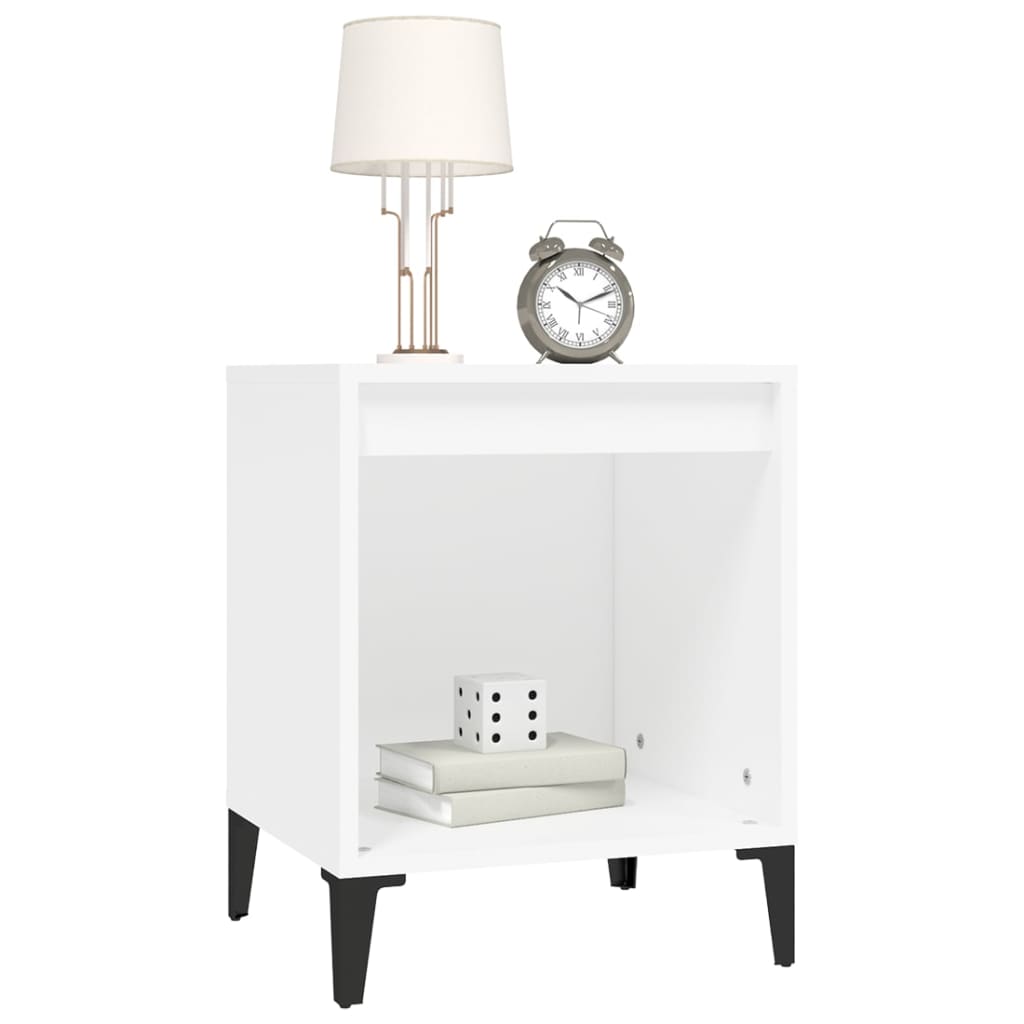 Tables de chevet 2 pcs Blanc 40x35x50 cm - XIOS