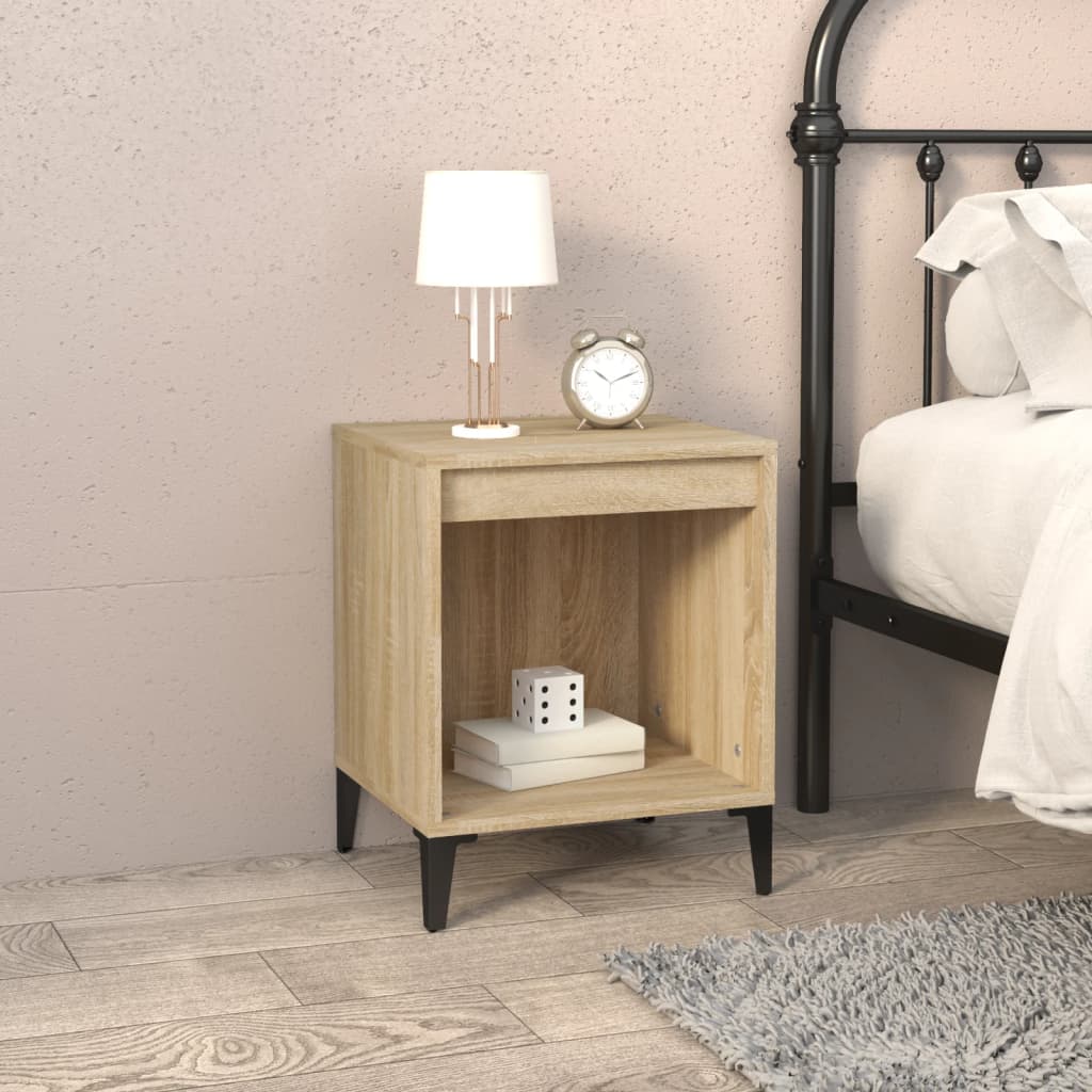 Table de chevet Chêne sonoma 40x35x50 cm - XIOS