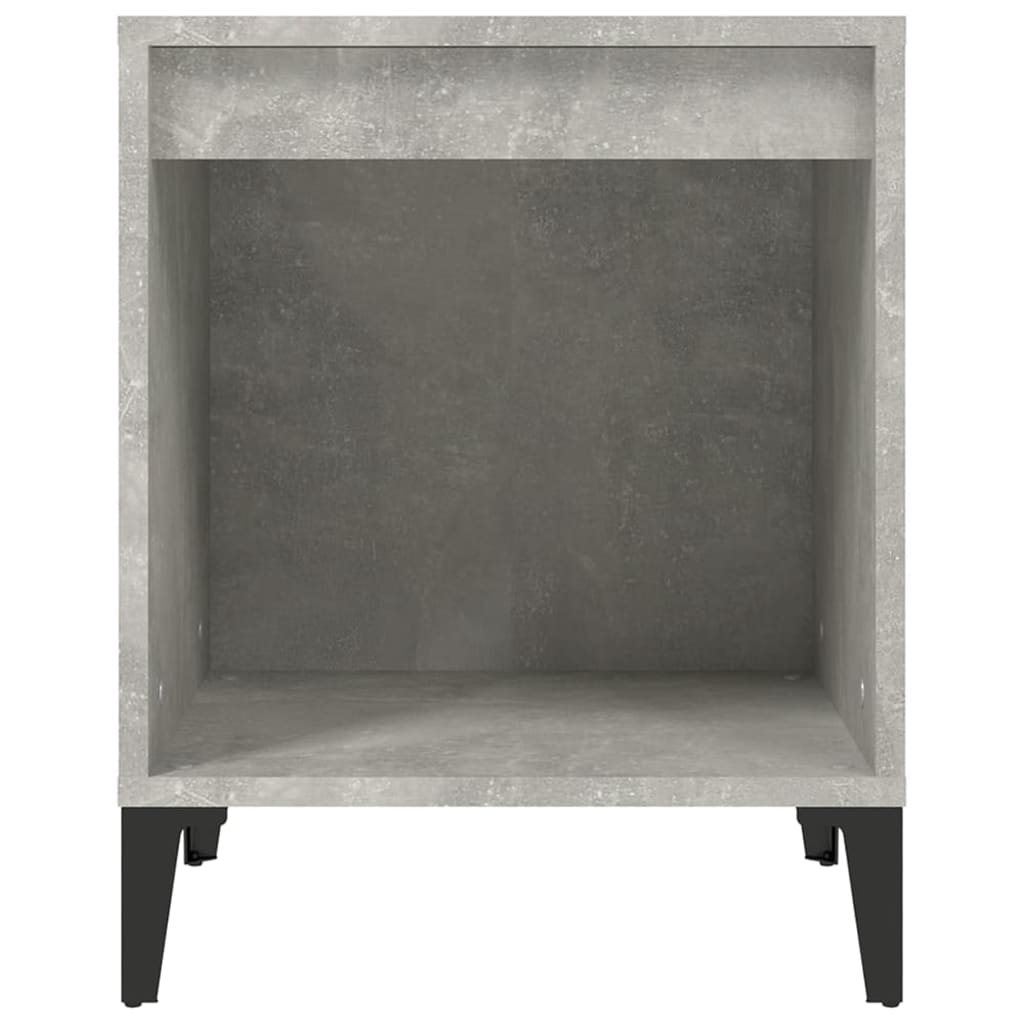 Tables de chevet 2 pcs Gris béton 40x35x50 cm - XIOS