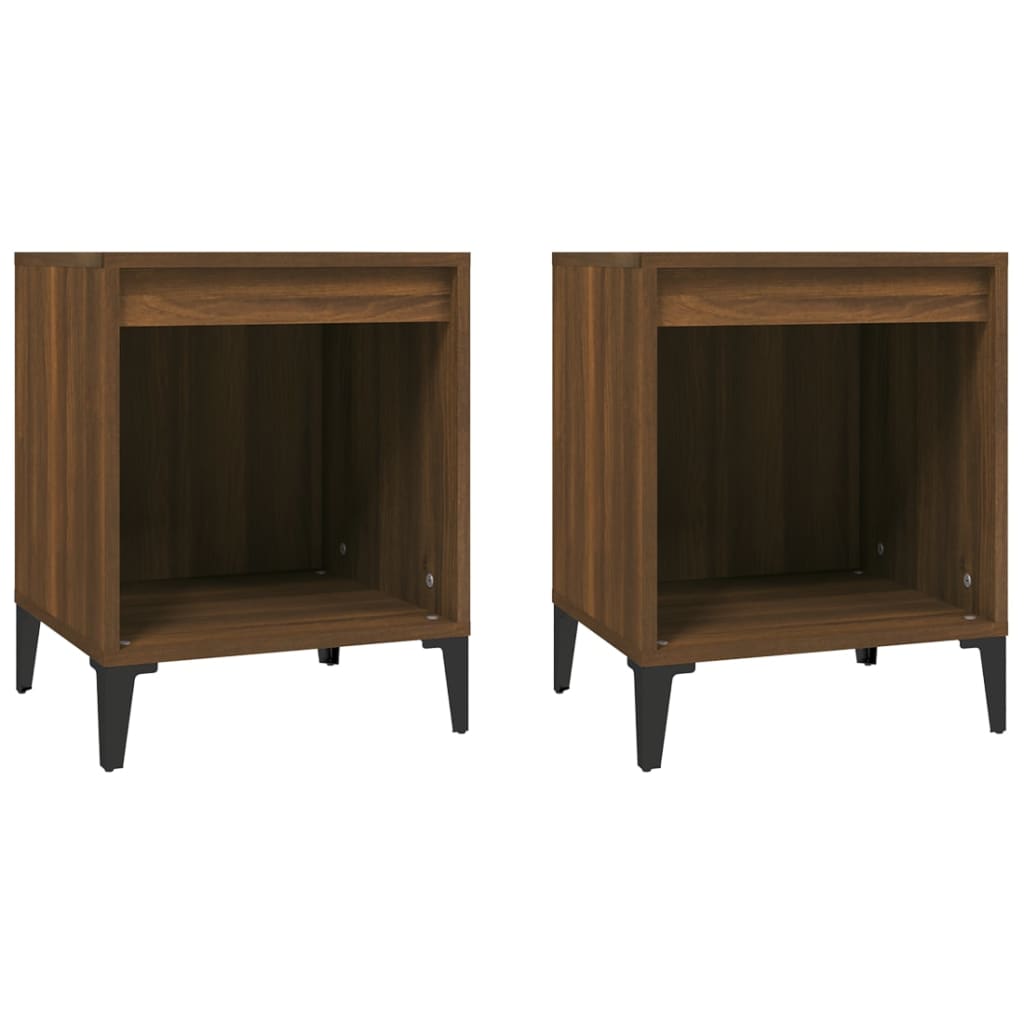Tables de chevet 2 pcs Chêne marron 40x35x50 cm - XIOS
