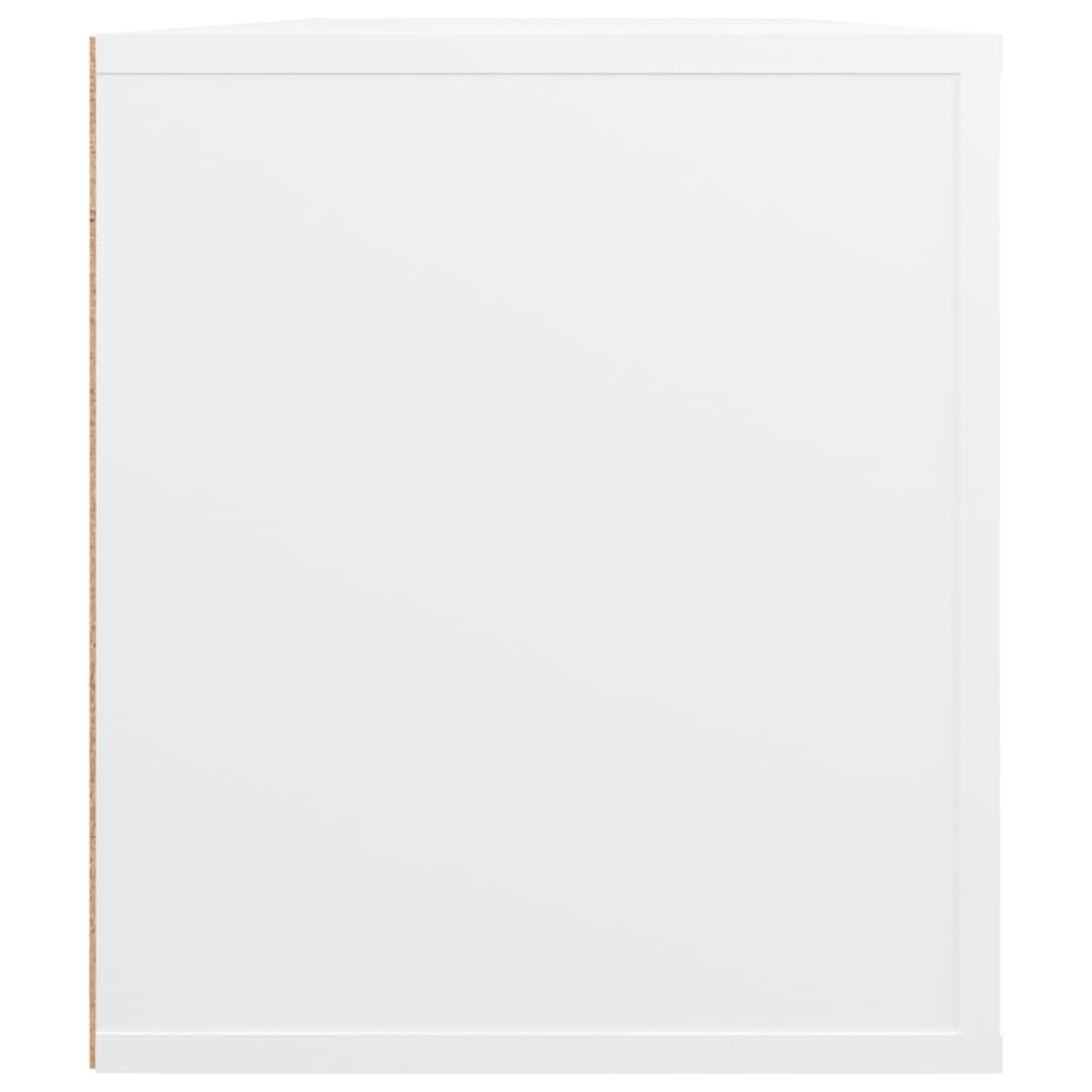 Meuble TV Blanc 100x35x40 cm Bois d'ingénierie - XIOS