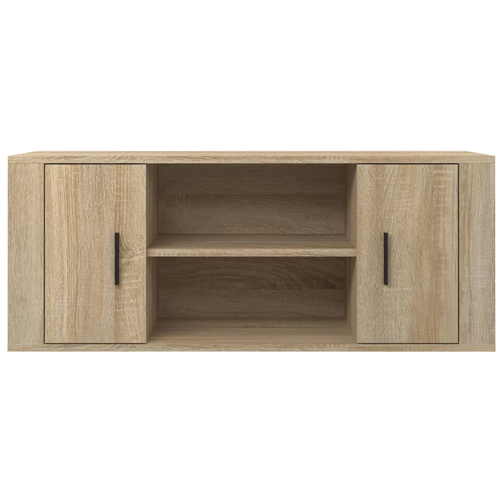 Meuble TV Chêne sonoma 100x35x40 cm Bois d'ingénierie - XIOS