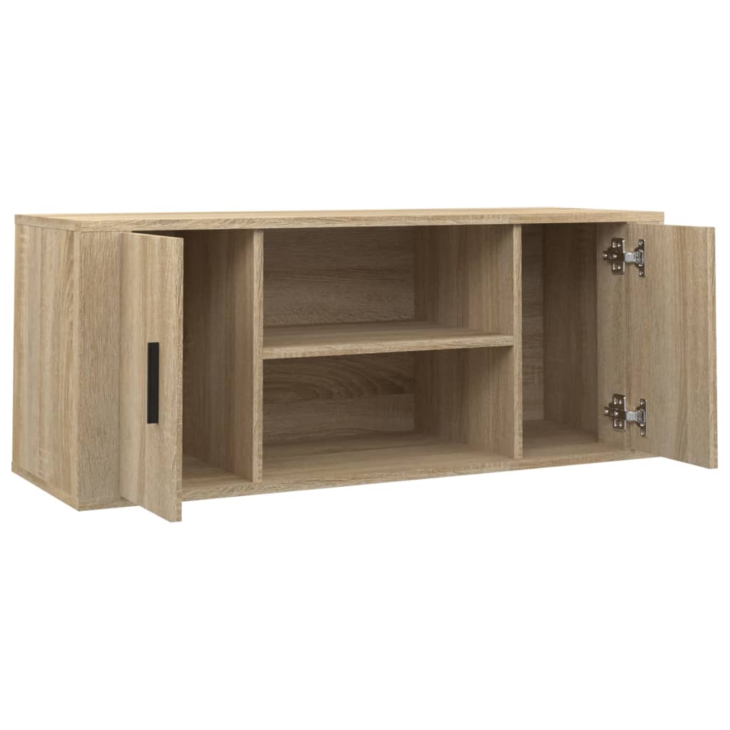 Meuble TV Chêne sonoma 100x35x40 cm Bois d'ingénierie - XIOS