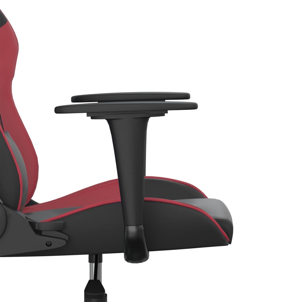 Chaise de jeu Noir et rouge bordeaux Similicuir - XIOS