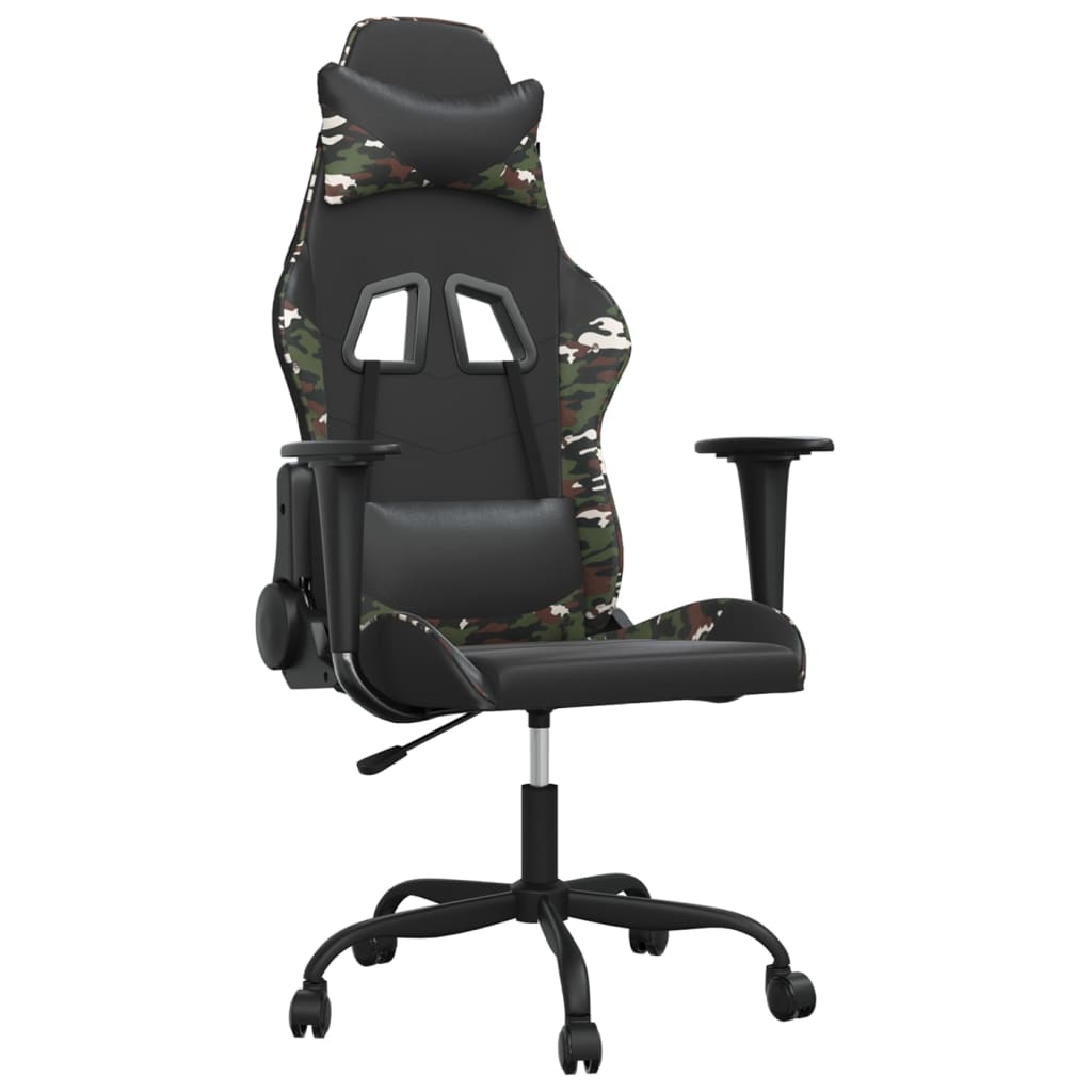 Chaise de jeu Noir et camouflage Similicuir - XIOS
