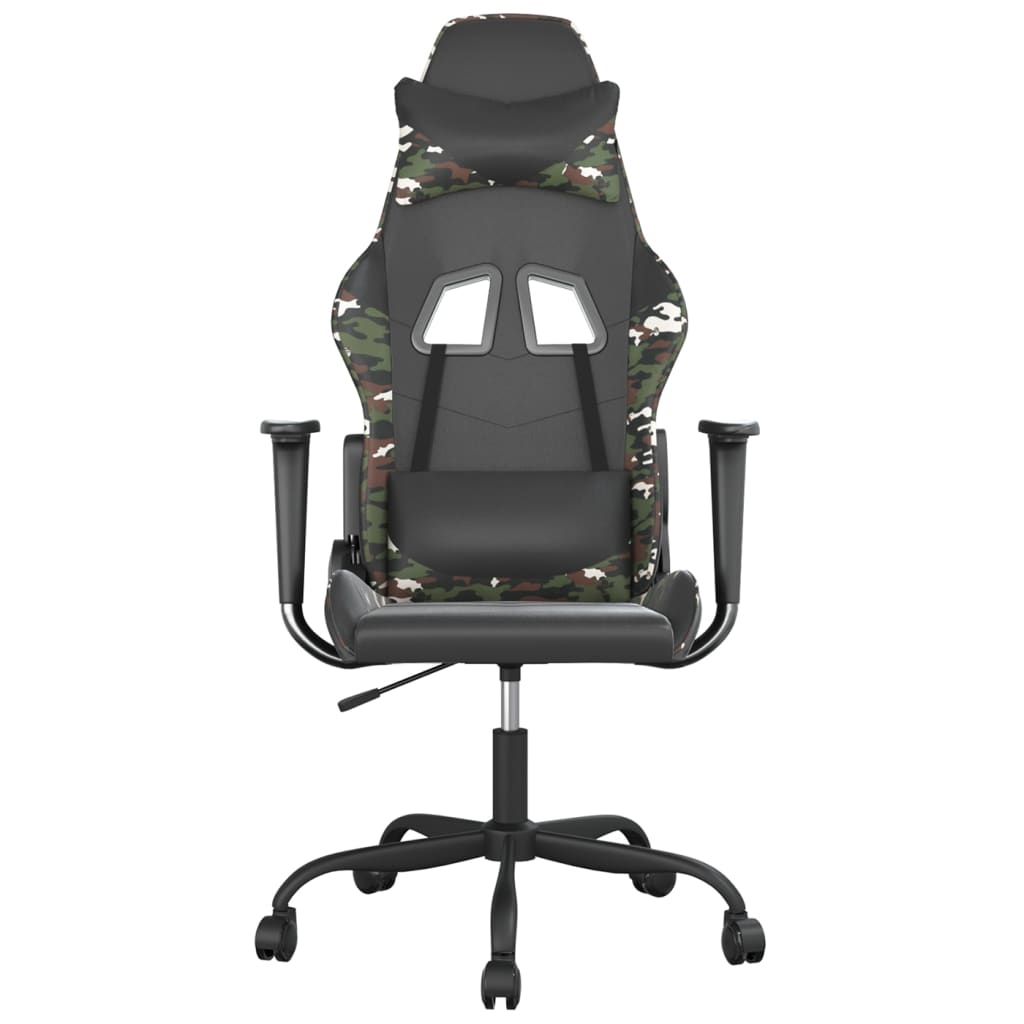 Chaise de jeu Noir et camouflage Similicuir - XIOS