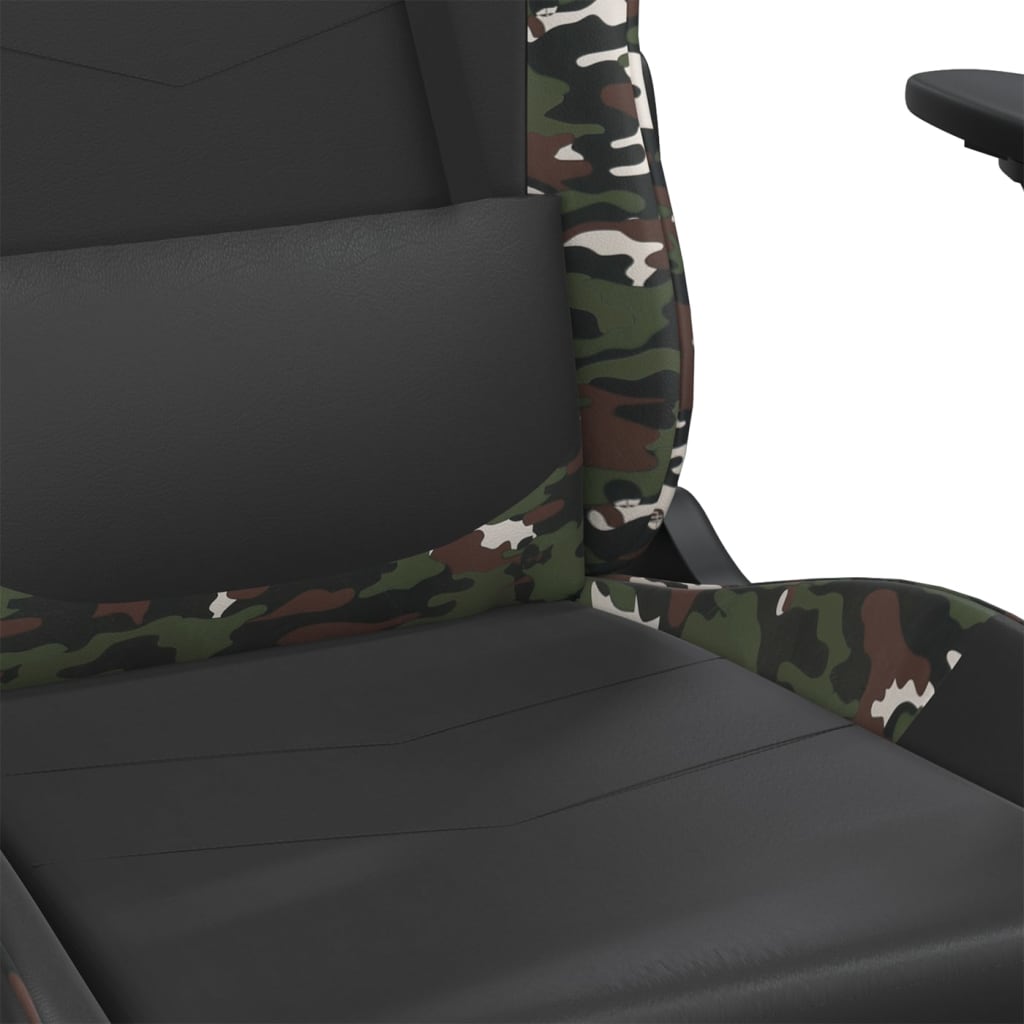 Chaise de jeu Noir et camouflage Similicuir - XIOS