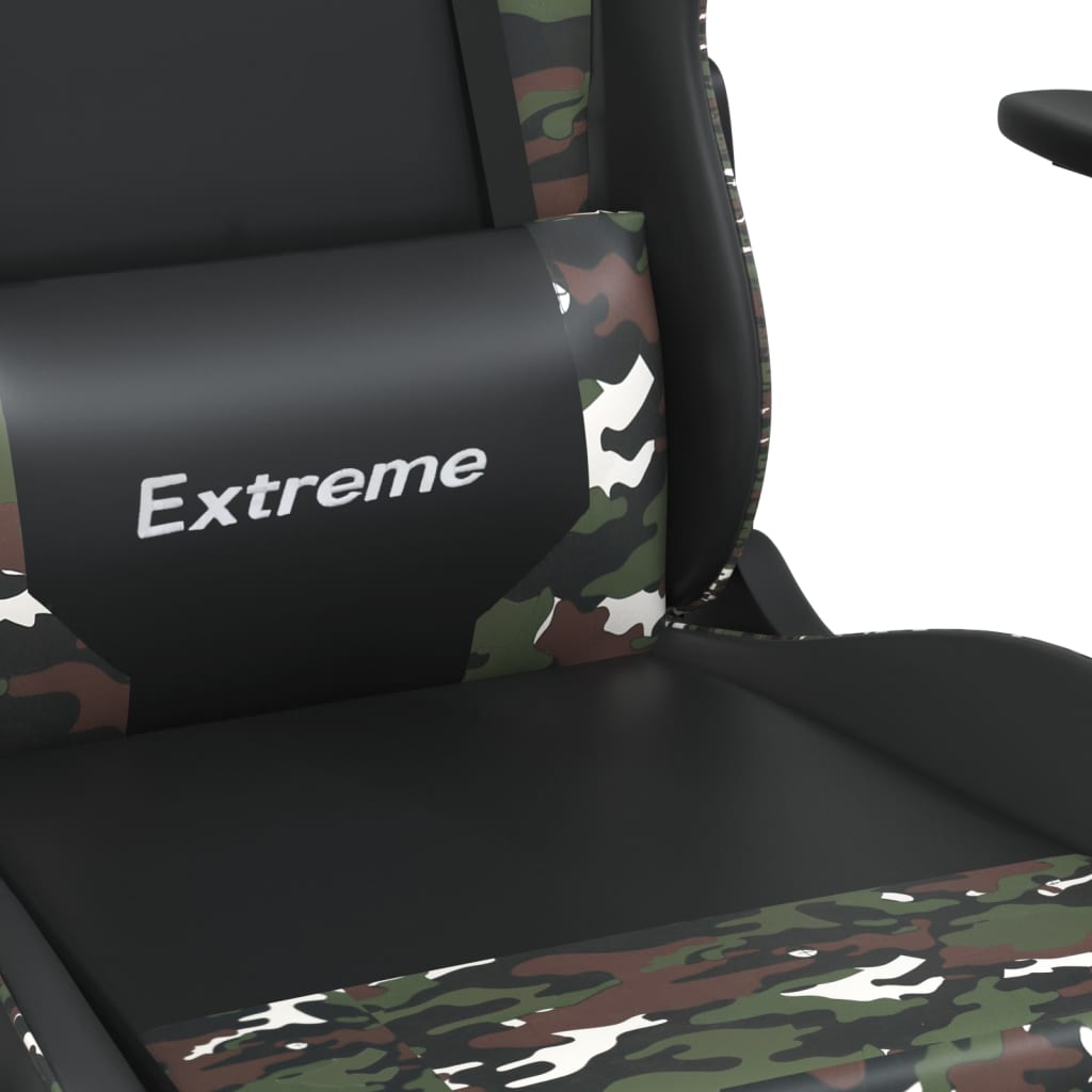 Chaise de jeu Noir et camouflage Similicuir - XIOS