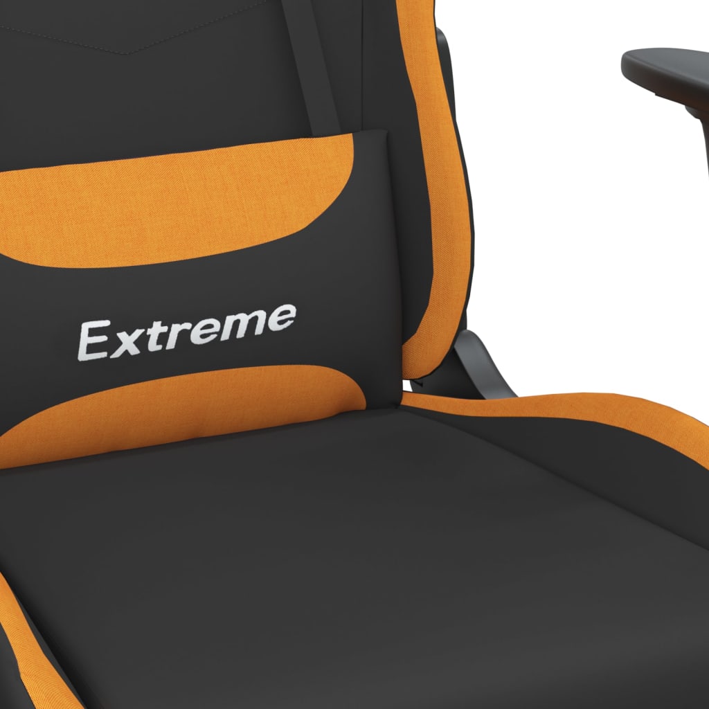 Chaise de jeu Noir et orange Tissu - XIOS