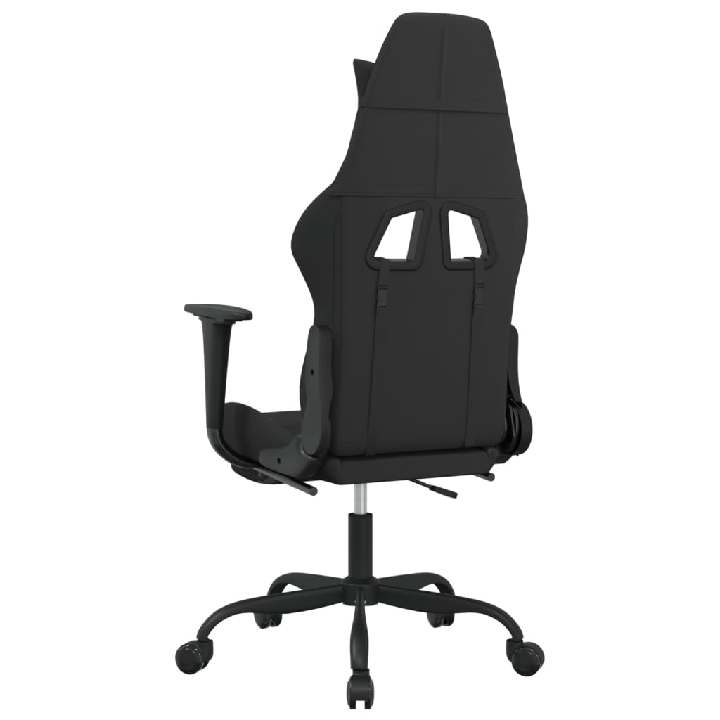 Chaise de jeu avec repose-pied Noir et camouflage Tissu - XIOS