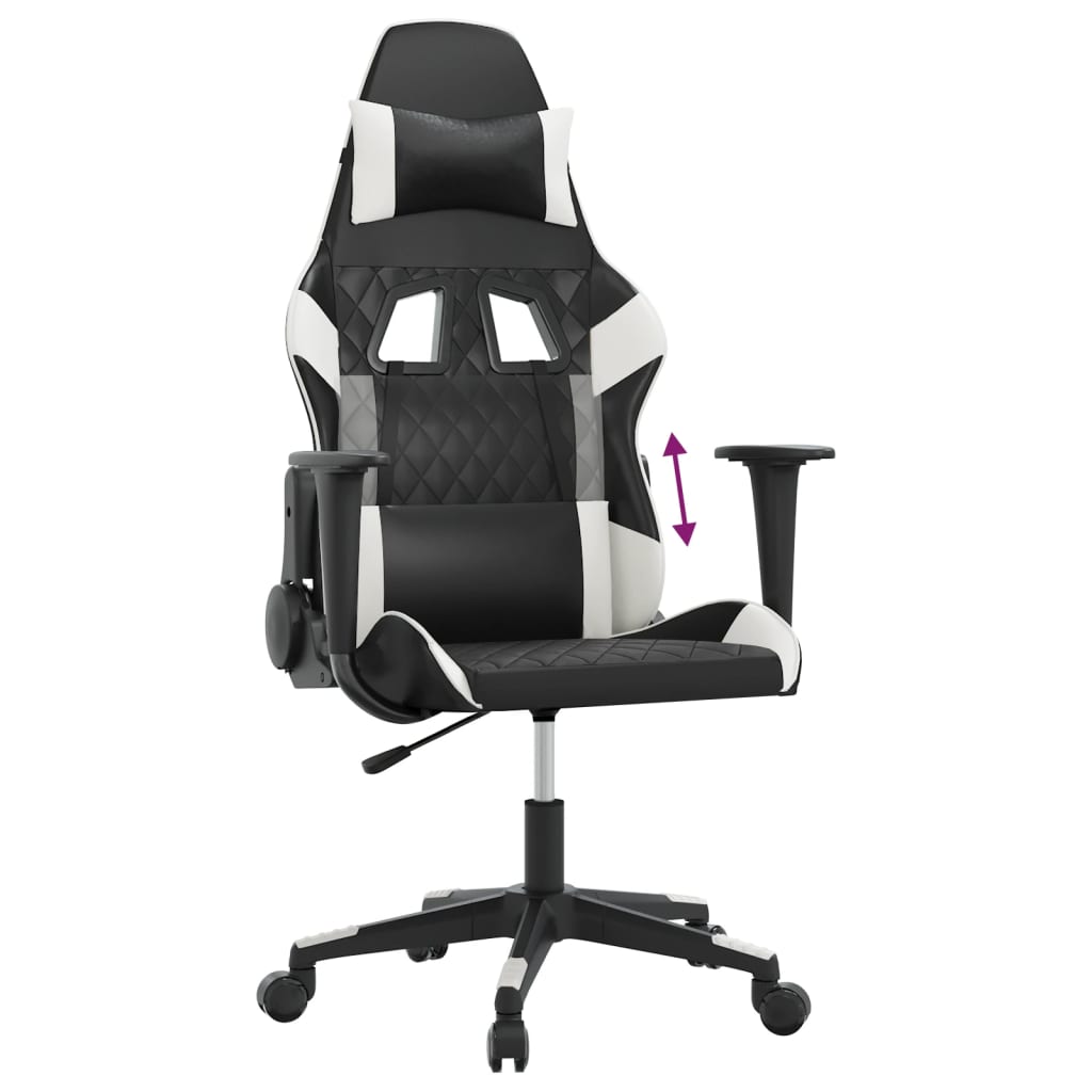 Chaise de jeu Noir et blanc Similicuir - XIOS