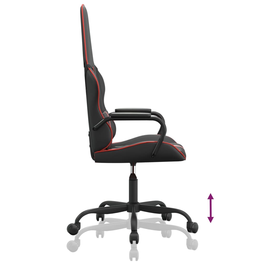 Chaise de jeu Noir et rouge Similicuir - XIOS