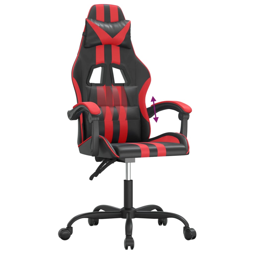 Chaise de jeu Noir et rouge Similicuir - XIOS