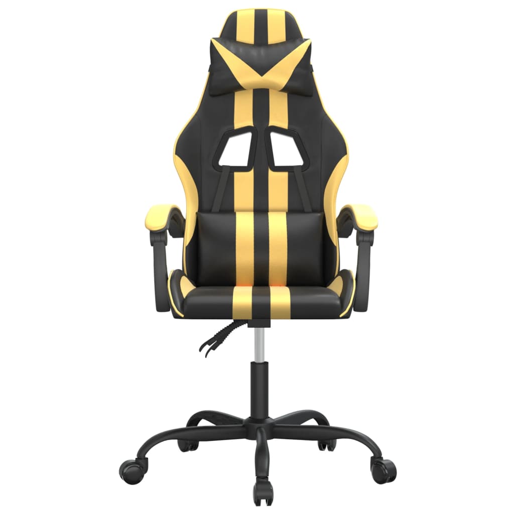 Chaise de jeu Noir et doré Similicuir - XIOS