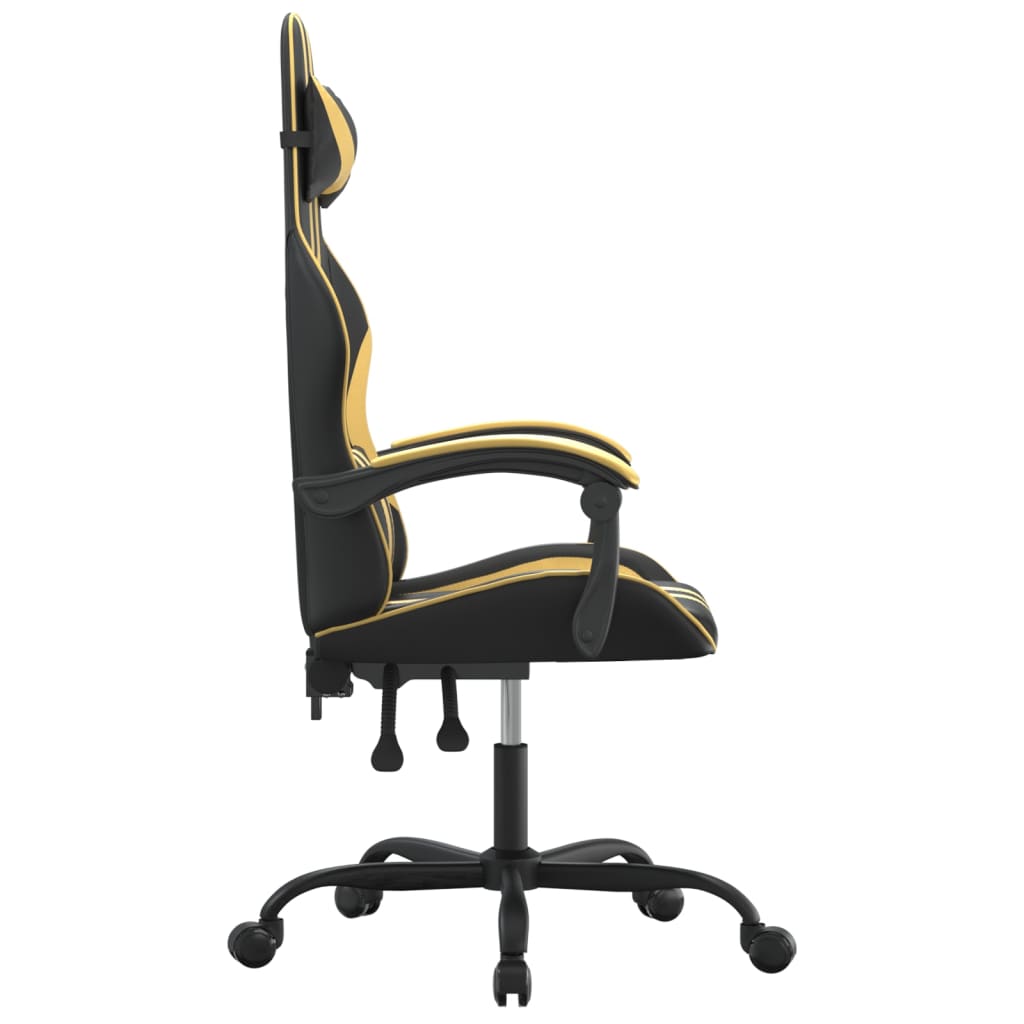 Chaise de jeu Noir et doré Similicuir - XIOS