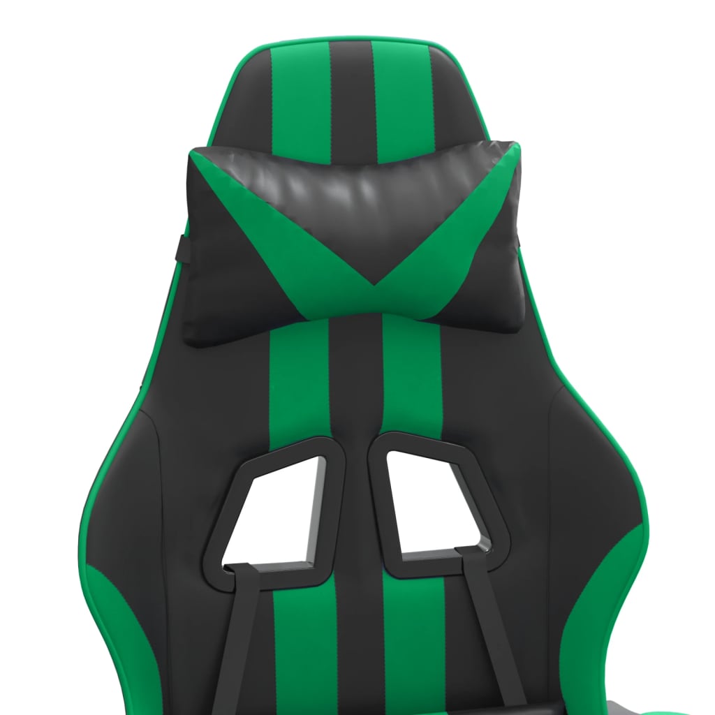 Chaise de jeu Noir et vert Similicuir - XIOS