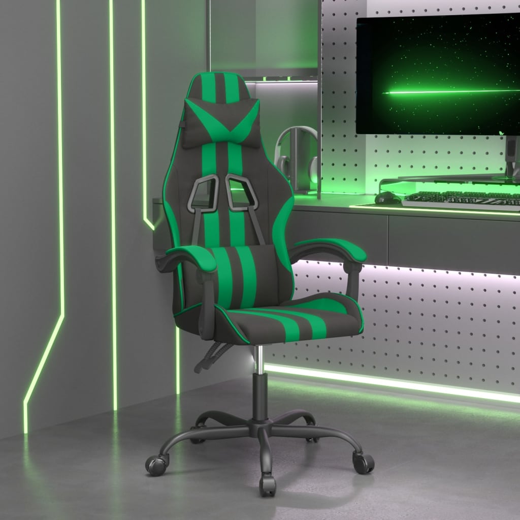 Chaise de jeu Noir et vert Similicuir - XIOS