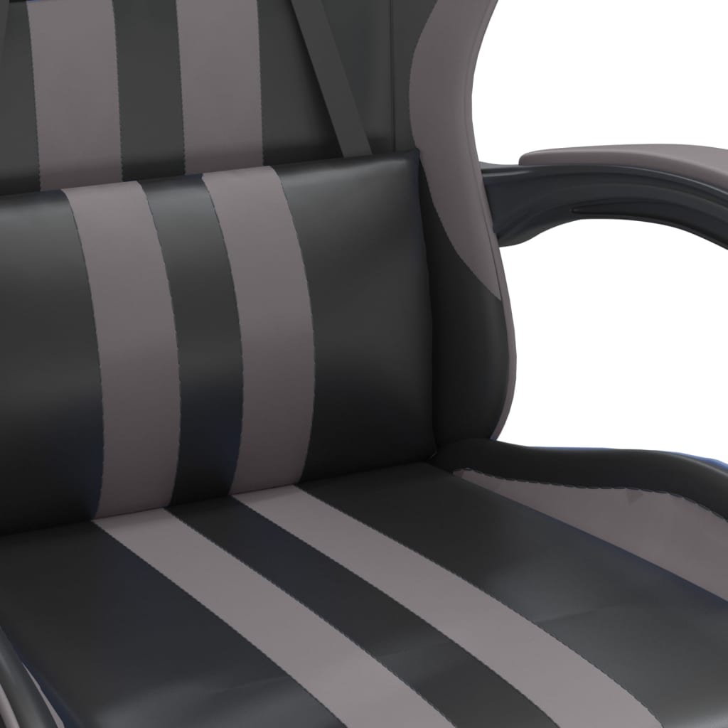 Chaise de jeu Noir et gris Similicuir - XIOS