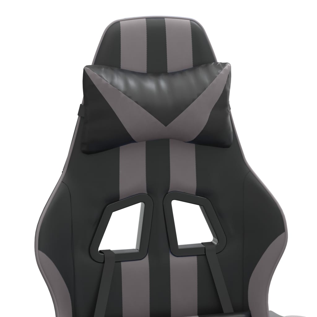 Chaise de jeu Noir et gris Similicuir - XIOS