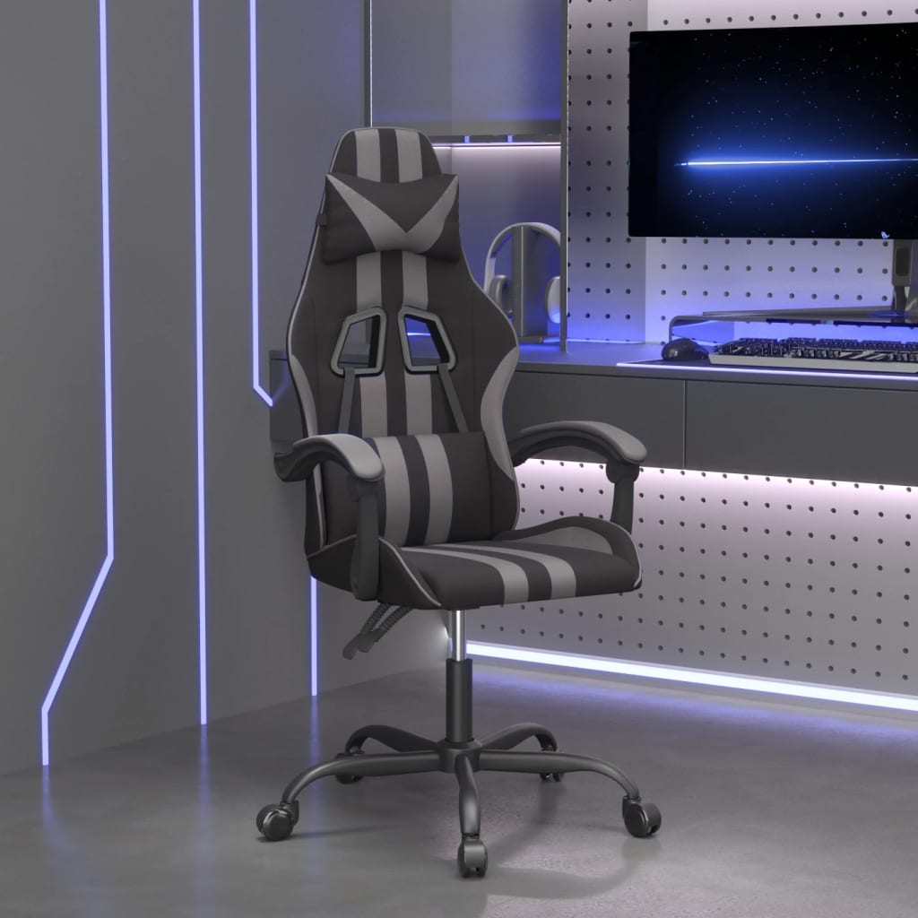 Chaise de jeu Noir et gris Similicuir - XIOS