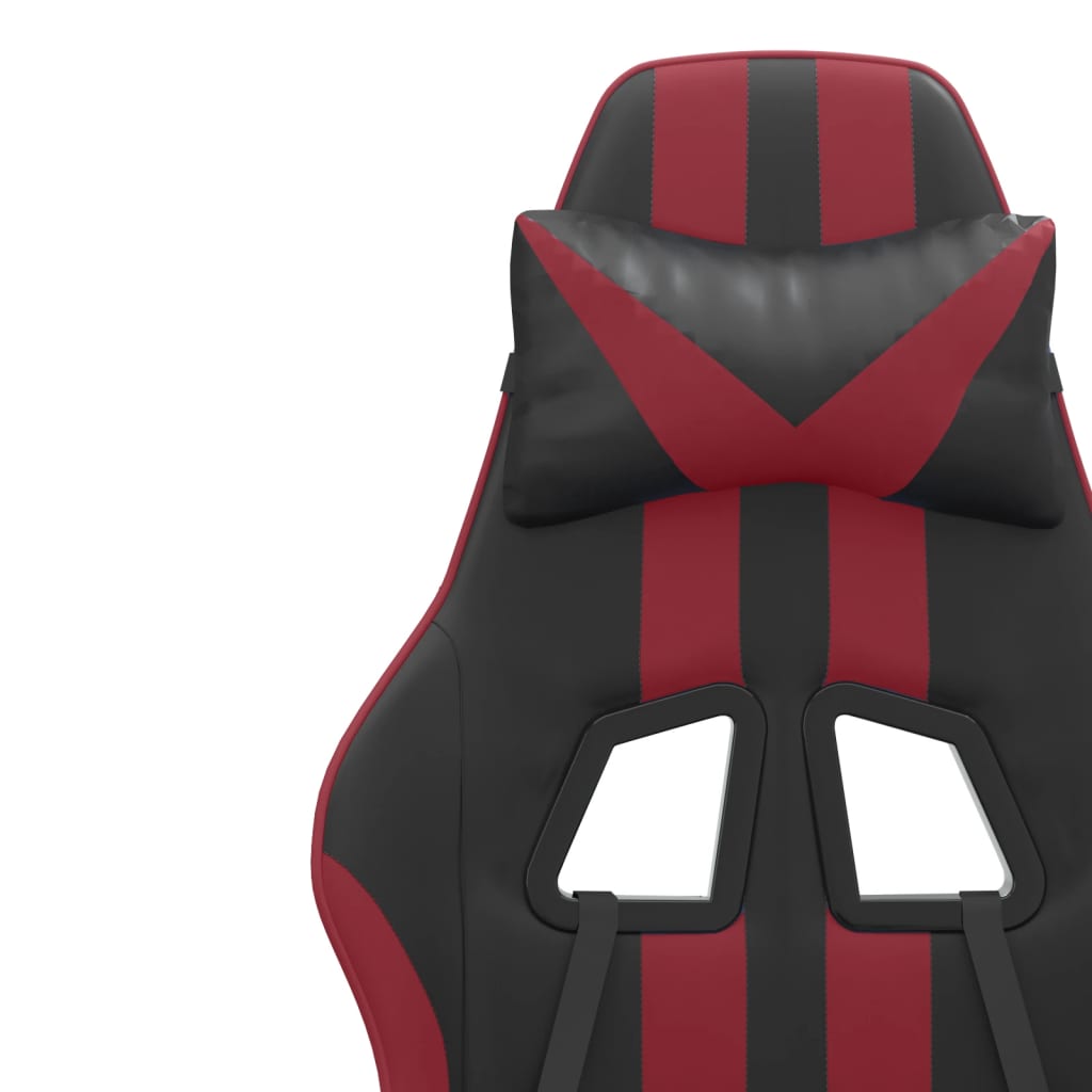 Chaise de jeu Noir et rouge bordeaux Similicuir - XIOS