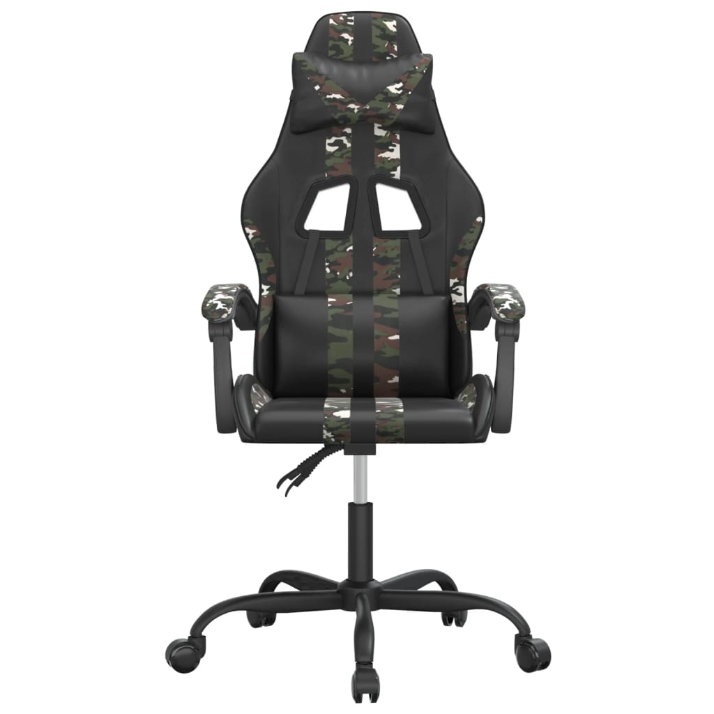 Chaise de jeu Noir et camouflage Similicuir - XIOS
