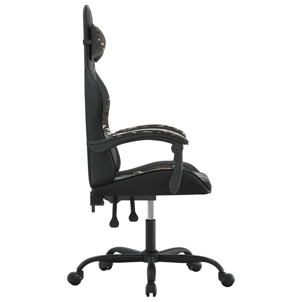 Chaise de jeu Noir et camouflage Similicuir - XIOS