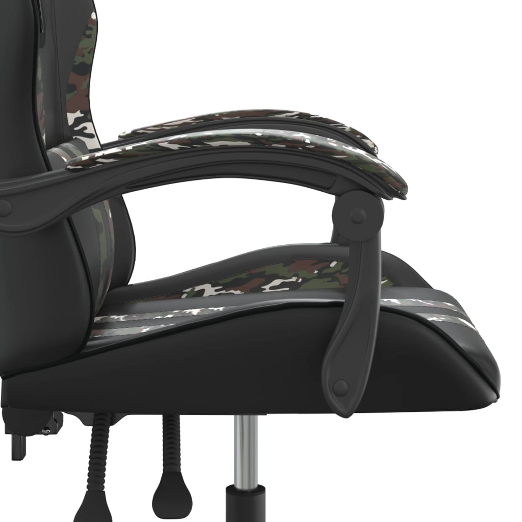 Chaise de jeu Noir et camouflage Similicuir - XIOS