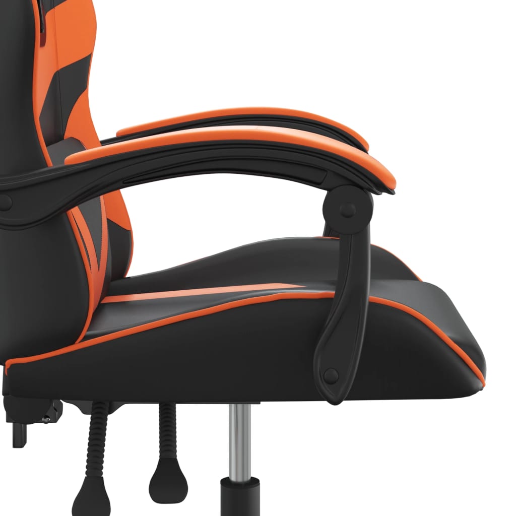 Chaise de jeu Noir et orange Similicuir - XIOS