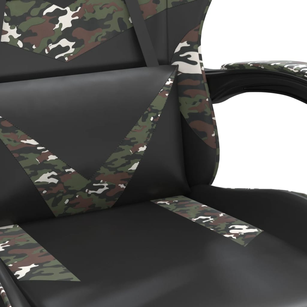 Chaise de jeu Noir et camouflage Similicuir - XIOS