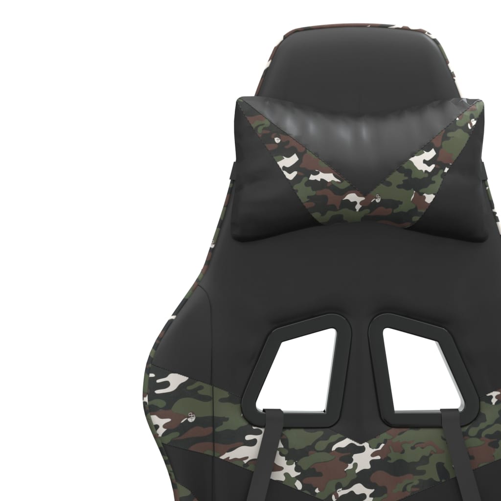 Chaise de jeu Noir et camouflage Similicuir - XIOS