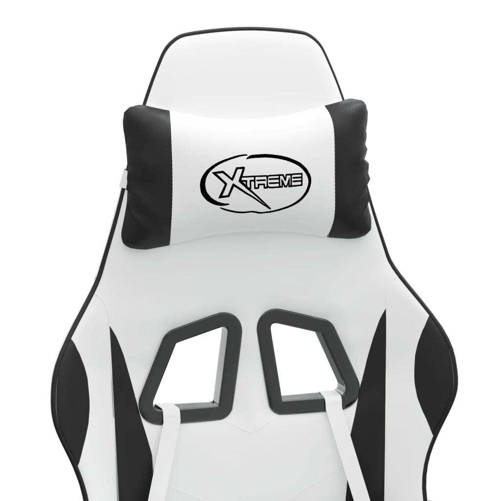 Chaise de jeu Blanc et noir Similicuir - XIOS