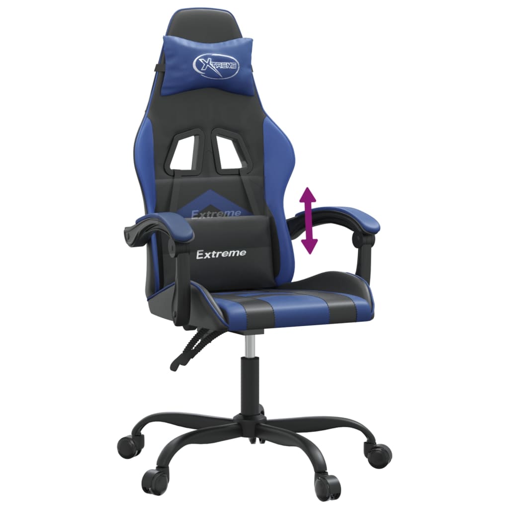 Chaise de jeu Noir et bleu Similicuir - XIOS