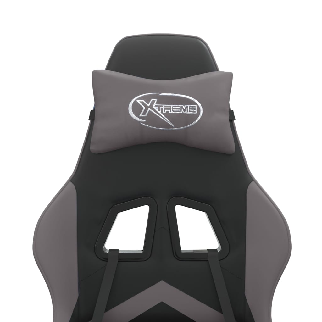 Chaise de jeu Noir et gris Similicuir - XIOS