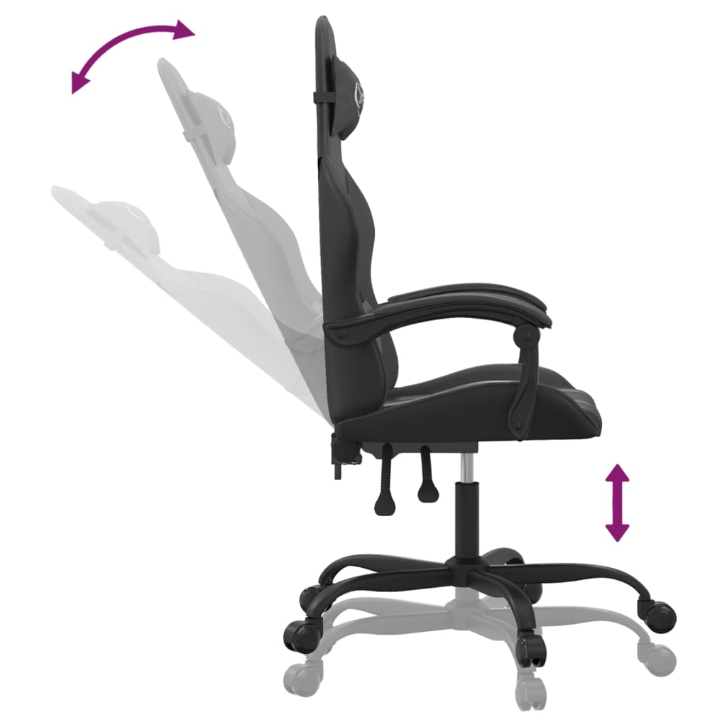 Chaise de jeu Noir Similicuir - XIOS