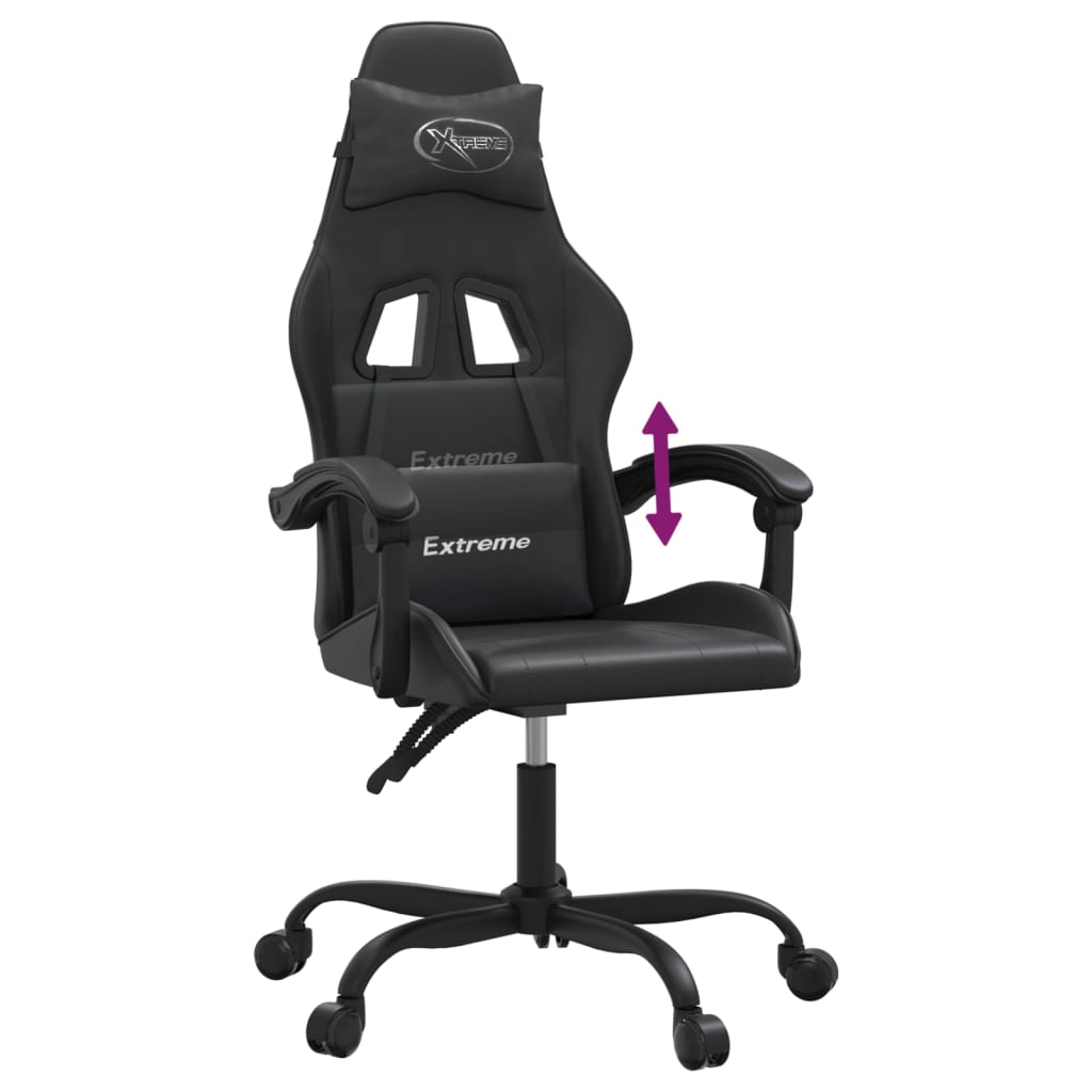 Chaise de jeu Noir Similicuir - XIOS