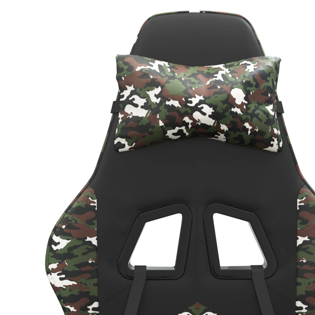 Chaise de jeu Noir et camouflage Similicuir - XIOS
