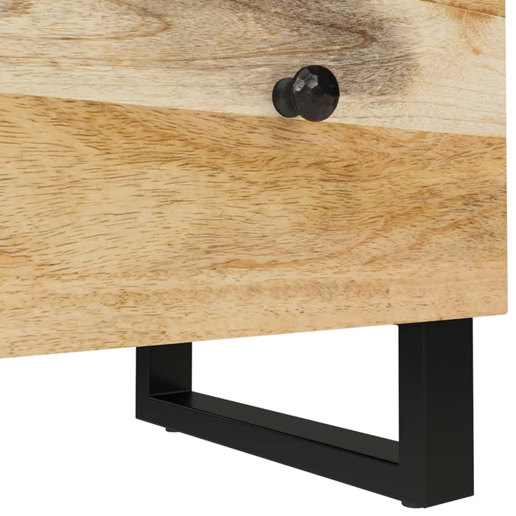 Buffets 2 pcs 60x33x75 cm Bois de manguier brut
