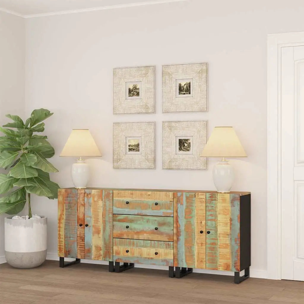 Buffets 3 pcs Bois massif de récupération - XIOS