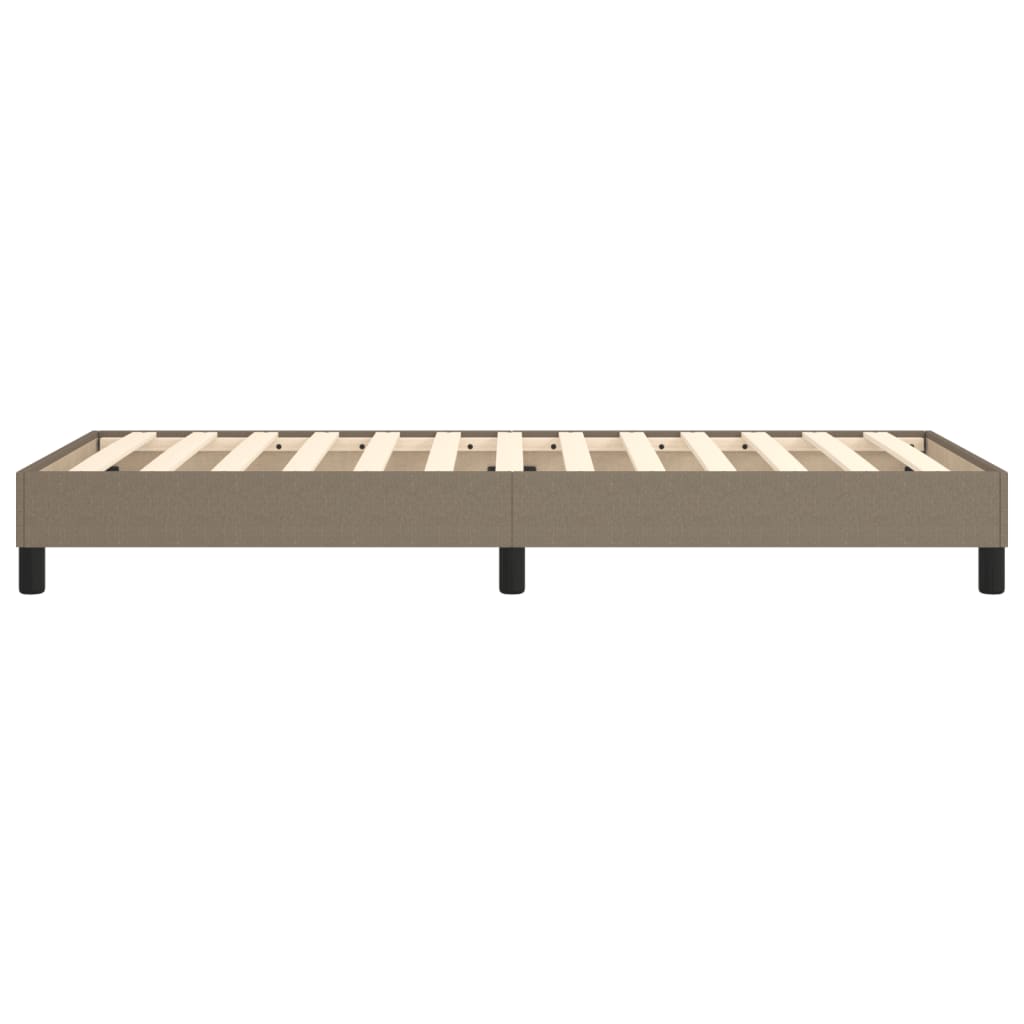 Cadre de lit sans matelas taupe 80x200 cm tissu - XIOS