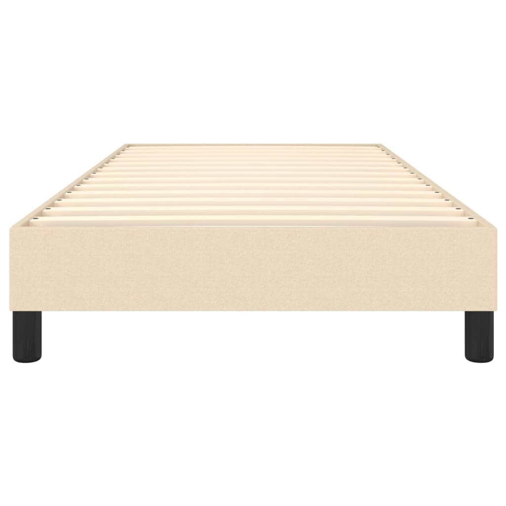 Cadre de lit sans matelas crème 80x200 cm tissu - XIOS