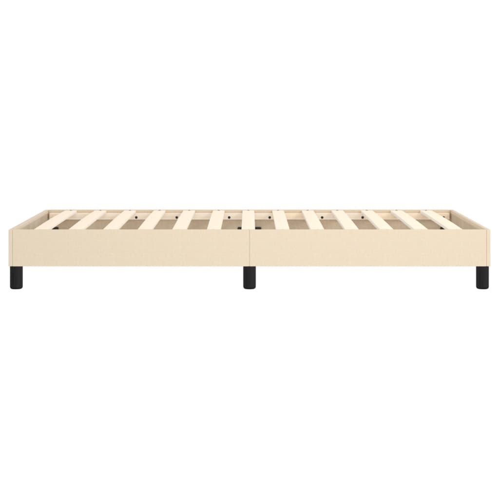 Cadre de lit sans matelas crème 80x200 cm tissu - XIOS